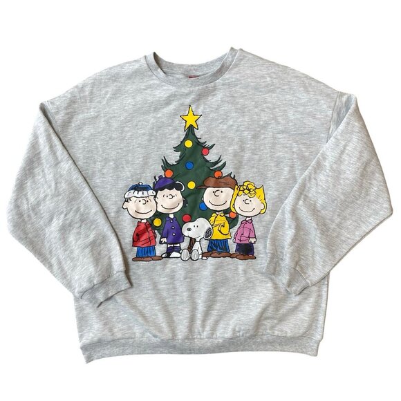 Peanuts Charlie Brown Christmas Sweater Sweatshirt Size Small Graphic Crewneck - Picture 2 of 5